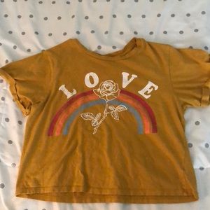 Short sleeve mid rise shirt